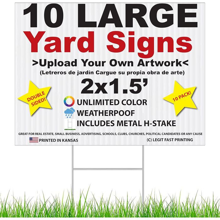 yard signs plastic yard signs plastic